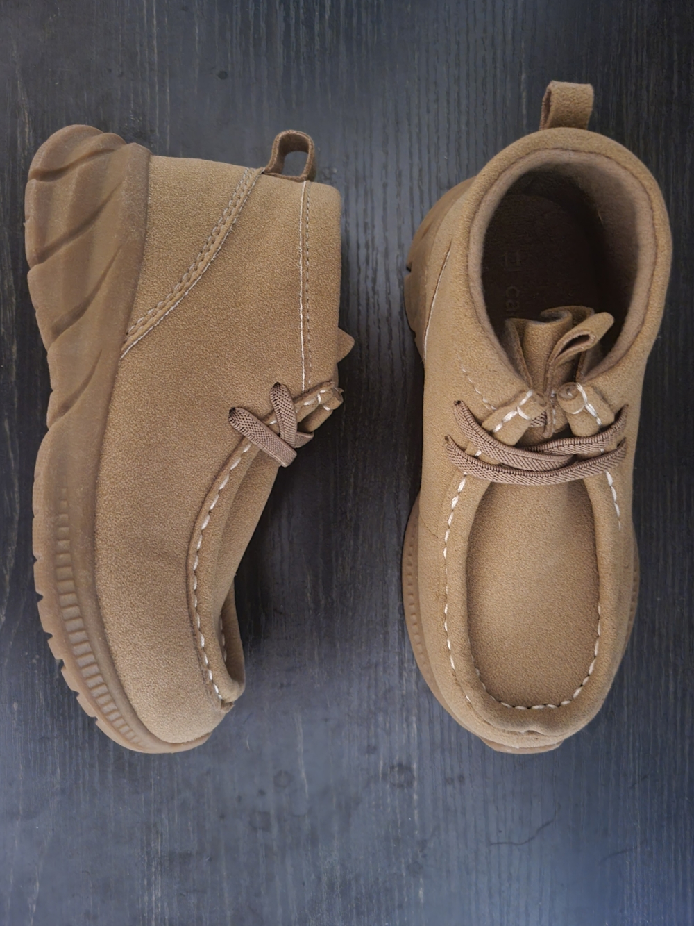 Carter's Toddler Moccasin Boots in Brown